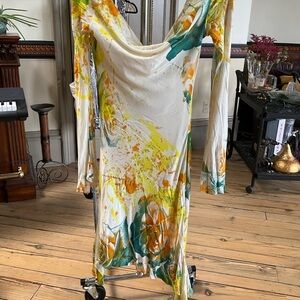 Italina Vibrant Floral Long Sleeve Dress